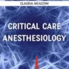 Critical Care Anesthesiology